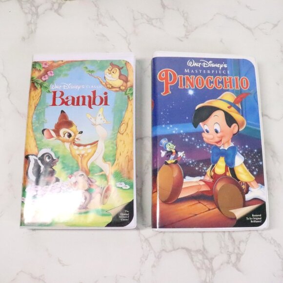 7pc Mixed Vintage 90s Disney VHS Tape Movie Bundle Lot Black Diamond Masterpiece - Picture 5 of 10